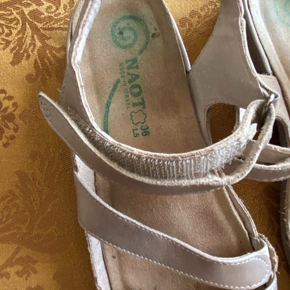Rose Gold Naot Sandals Size 36
